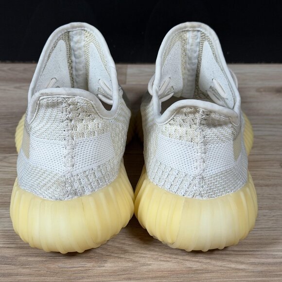 Adidas Yeezy Boost 350 V2 Natural Shoes Mens Size 10.5 Cream Sneakers FZ5246 - Picture 10 of 15